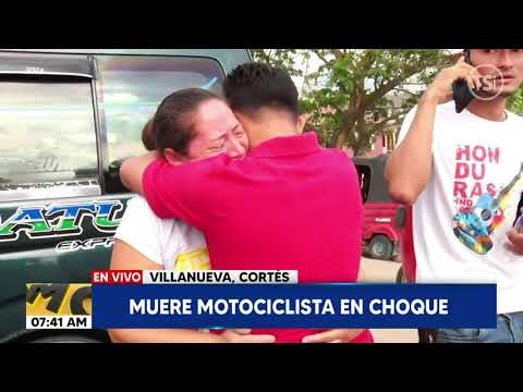 Muere motociclista en choque en Villanueva, Cortés