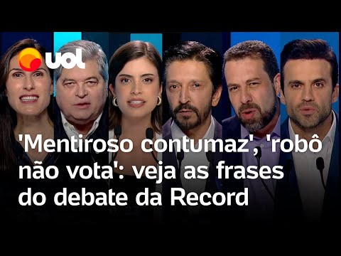 'Mentiroso contumaz, ‘melhor respeitar a democracia do que apanhar’: veja frases do debate da Record