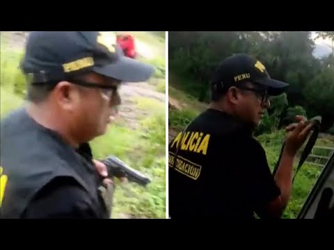 Delincuentes disfrazados de policías asaltan combi en la región San Martín