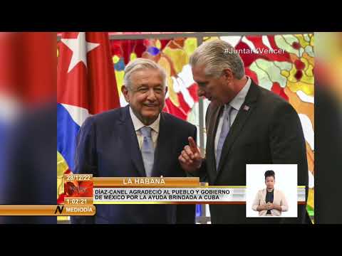Presidentes de Cuba y México sostienen conversación telefónica