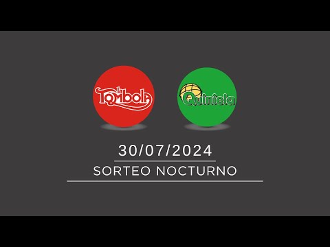 Sorteo Nocturno de Quiniela y Tómbola - 30/07/2024