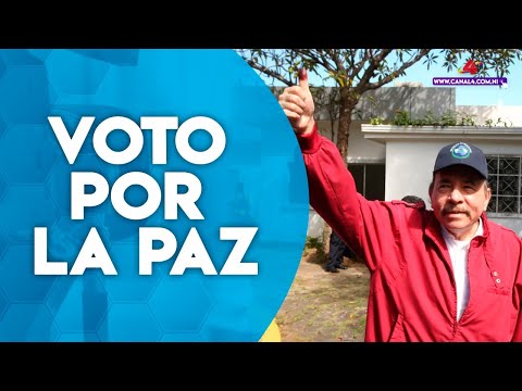 Comandante Daniel Ortega: «Este es un voto por la Paz»