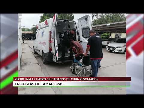 Recibe INM a cuatro ciudadanos de Cuba rescatados