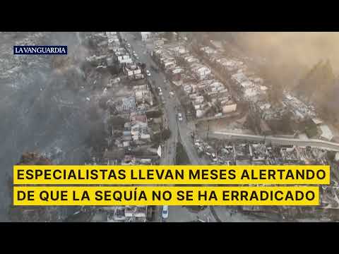 Imágenes aéreas de la destrucción causada por el fuego en la región chilena de Valparaíso