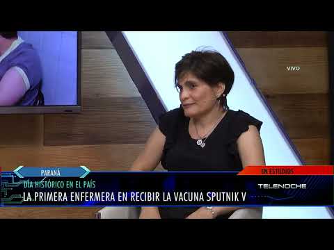 María Elena: la primera enfermera en recibir la vacuna Sputnik V