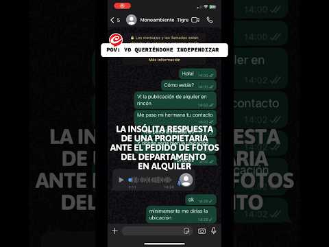 La insólita respuesta de una propietaria ante el pedido de fotos del departamento en alquiler