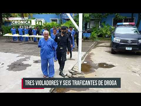 Presentan a 16 acusados de cometer diversos delitos en Chinandega - Nicaragua