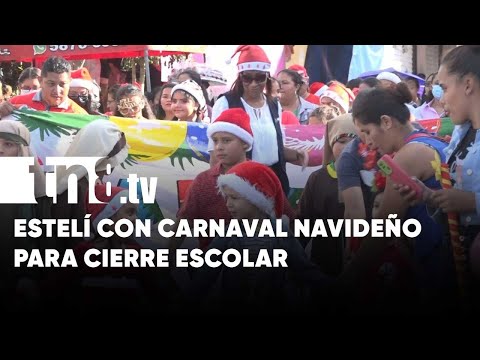 Con carnaval navideño despiden el año escolar en el departamento de Estelí - Nicaragua