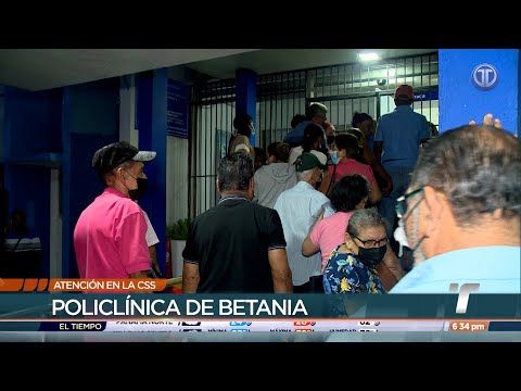 Pacientes madrugan para ser atendidos en la Policlínica de Betania