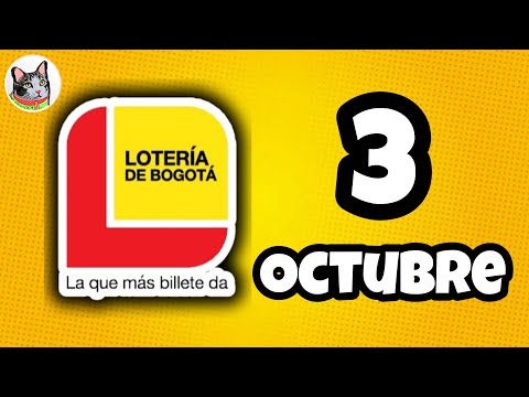 Resultado LOTERIA DE BOGOTA Jueves 3 de Octubre de 2024