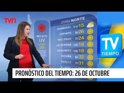 Pronóstico del tiempo: Lunes 26 de octubre | TV Tiempo
