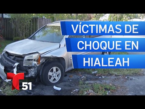 Identifican a víctimas de violento choque en Hialeah