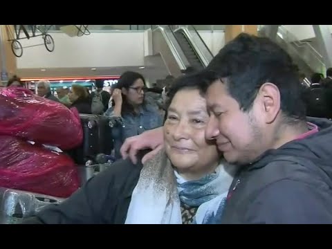Peruanos regresaron desde Israel y se reencontraron con sus familia