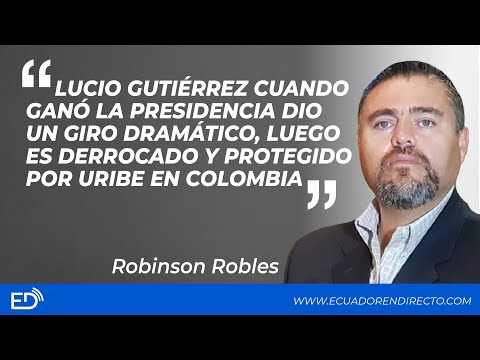 LUCIO GUTIÉRREZ CUANDO GANÓ LA PRESIDENCIA, LUEGO ES DERROCADO Y PROTEGIDO POR URIBE EN COLOMBIA