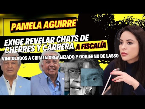 Pamela Aguirre exige revelar chats y escuchas de Cherres y Carrera vinculados a crimen organizado