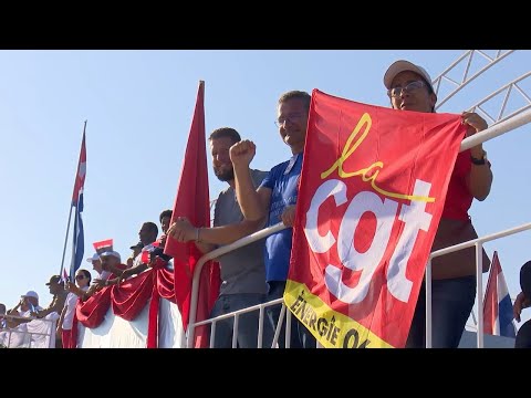 Franceses solidarios estuvieron en Cienfuegos durante celebraciones por 1ro de Mayo