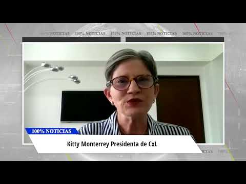 Mensaje de Kitty Monterrey de CxL a 100% Noticias por su 27 aniversario
