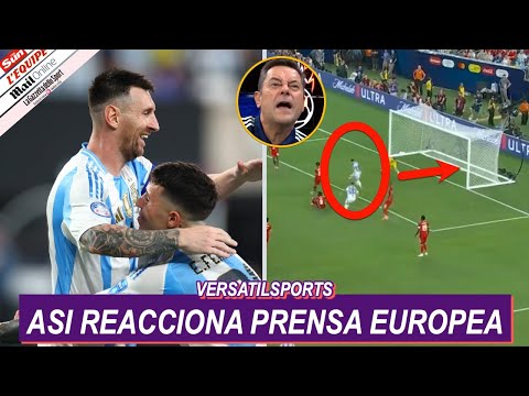 ASI REACCIONA PRENSA EUROPEA a VICTORIA de ARGENTINA vs CANADA COPA AMERICA 2024