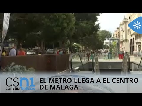 El metro llega a el centro de Málaga con dos paradas nuevas Guadalmedina  y Atarazanas
