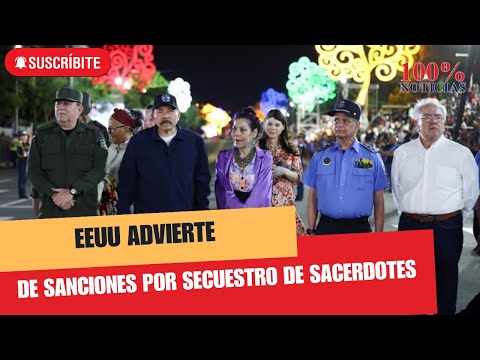 EEUU advierte de sanciones a dictadura por secuestro de sacerdotes