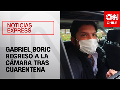 Gabriel Boric regresó al Congreso tras terminar su cuarentena obligatoria