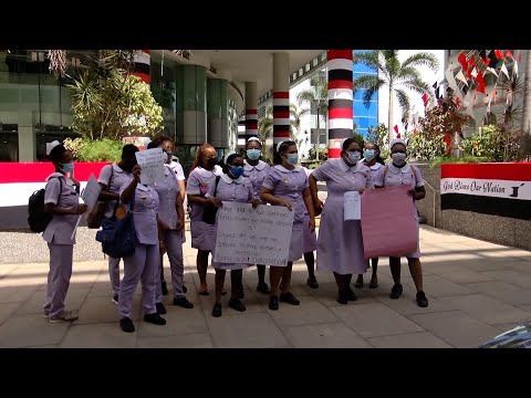 Student Nurses Protest For Better Treatment, Outstanding Stipends