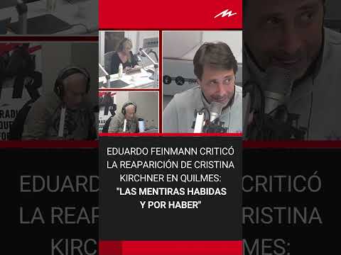 Eduardo Feinmann criticó el discruso de Cristina Kirchner: Las mentiras habidas y por haber