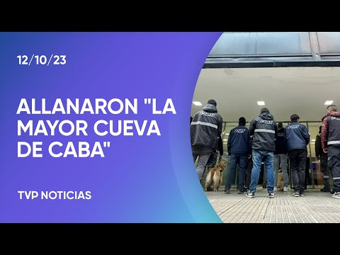 Allanaron la mayor cueva de la city porteña y encontraron evidencia de operaciones ilícitas