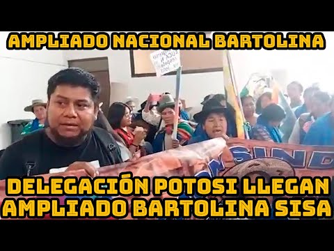 DELEGACIÓN DE SANTA CRUZ PRESENTE AMPLIADO CONFEDERACIÓN MACIONAL BARTOLINA SISA DE BOLIVIA..