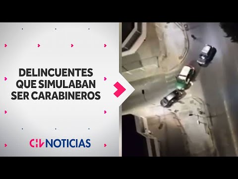 Sujetos simulaban ser carabineros para robar en Santiago: Cuatro delincuentes fueron detenidos