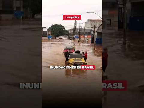 INUNDACIONES en BRASIL dejan muertos y cientos de afectados #shorts