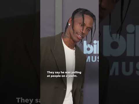 Travis Scott arrested for disorderly intoxication at Miami marina #Shorts