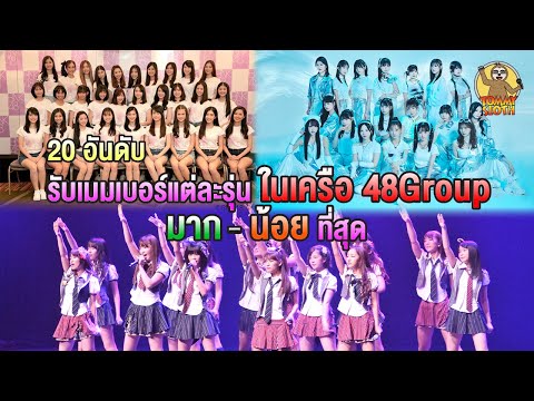 20อันดับสมาชิกรุ่นในเครือ48