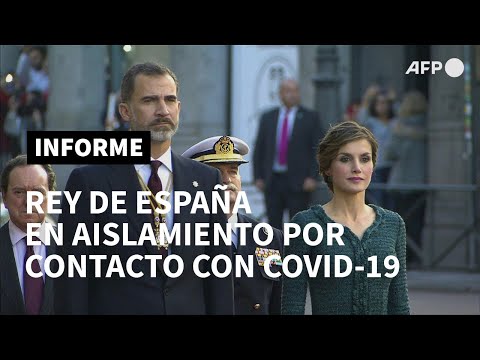 Rey de España en cuarentena luego de un contacto con caso positivo de covid-19 | AFP
