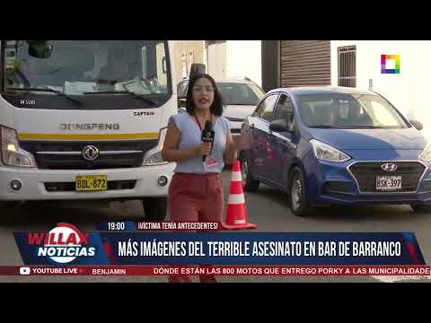 Willax Noticias Edición Central - ABR 22 - MÁS IMÁGENES DEL TERRIBLE ASESINATO EN BAR DE BARRANCO