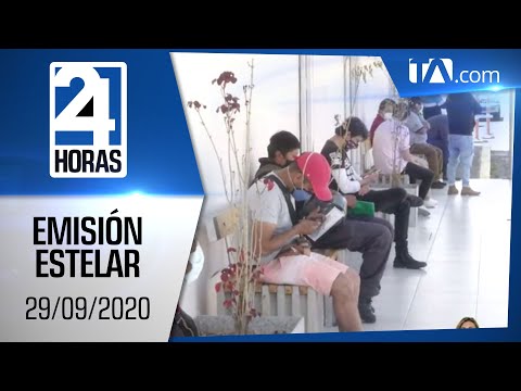 Noticias Ecuador: Noticiero 24 Horas, 29/09/2020 (Emisión Estelar)