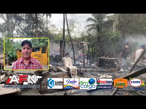 Corto circuito provoca incendio de vivienda en comunidad de Mata Larga de SFM
