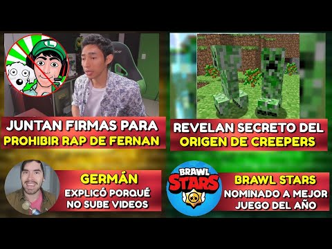 JUNTAN FIRMAS PARA PROHIBIR RAP DE FERNANFLOO | REVELAN SECRETO DE CREEPERS | GERMAN RESPONDE A FANS