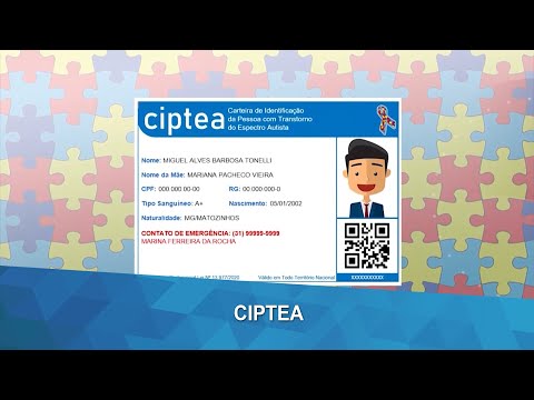 Ciptea: documento permite a identificação e benefícios a pessoas autistas
