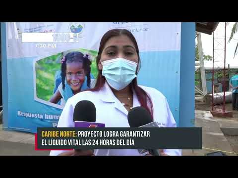 Inauguran sistema de agua potable en el Hospital Nuevo Amanecer de Bilwi - Nicaragua