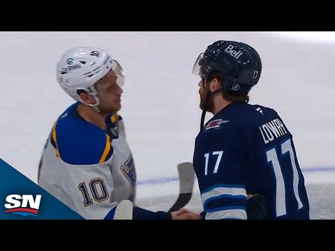 Blues And Jets Exchange Handshakes After Instant Classic Game 7