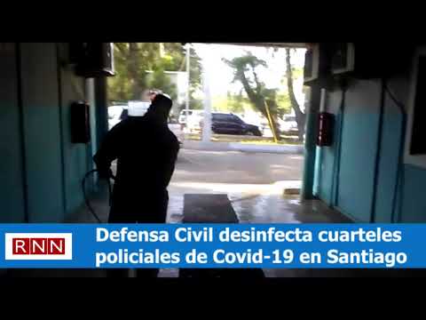 Realizan desinfección en Santiago contra Covid-19