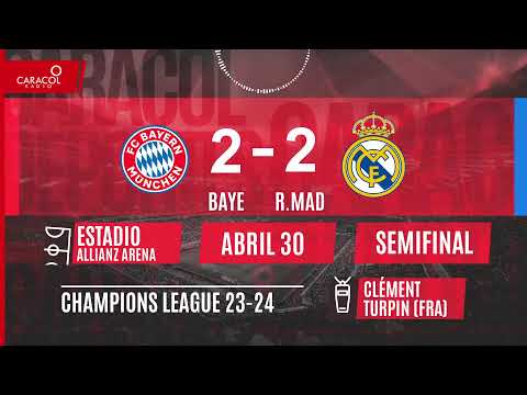 EN VIVO | Bayern Múnich (ALE) vs Real Madrid (ESP) -Champions League por el Fenómeno del Fútbol