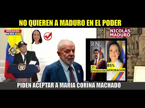 URGENTE! La izquierda regional busca derrocar a Maduro por dar golpe antidemocra?tico a Maria Corina