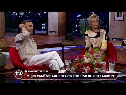 Mujer pagó millonaria suma por beso de Ricky Martin