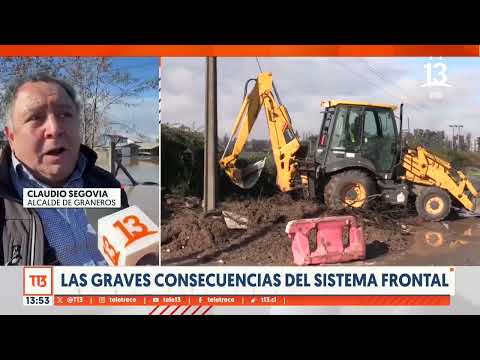 Grave inundacio?n en Graneros tras sistema frontal