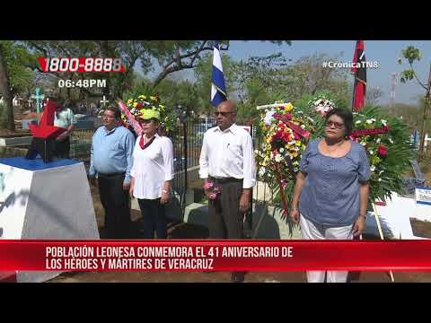 León conmemora el 41 aniversario de los héroes y mártires de Veracruz – Nicaragua