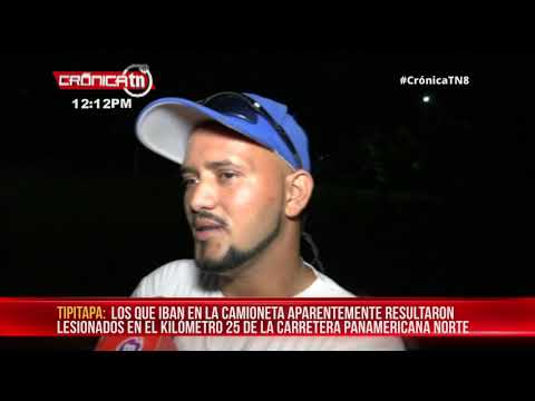 Tipitapa: Camioneta impacta contra la parte trasera de una rastra - Nicaragua