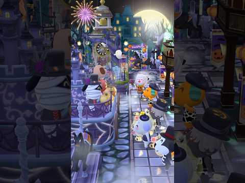 【ポケ森】Happy Halloween🎃【キャンプ場レイアウト】#acpc #halloween #animalcrossing #ポケ森コンプリート #どうぶつの森 #shorts