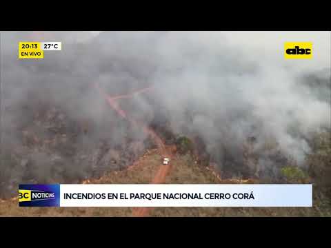 Incendios en el Parque Nacional Cerro Corá